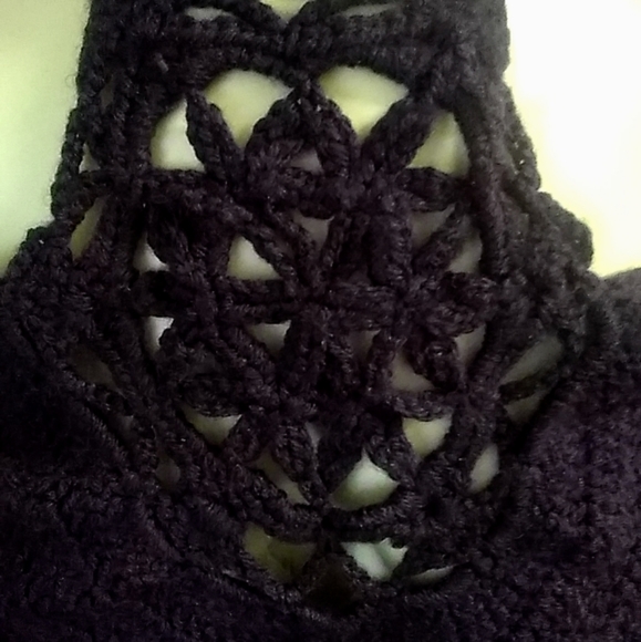 Handmade Flower of Life Crop Top - Picture 2 of 2